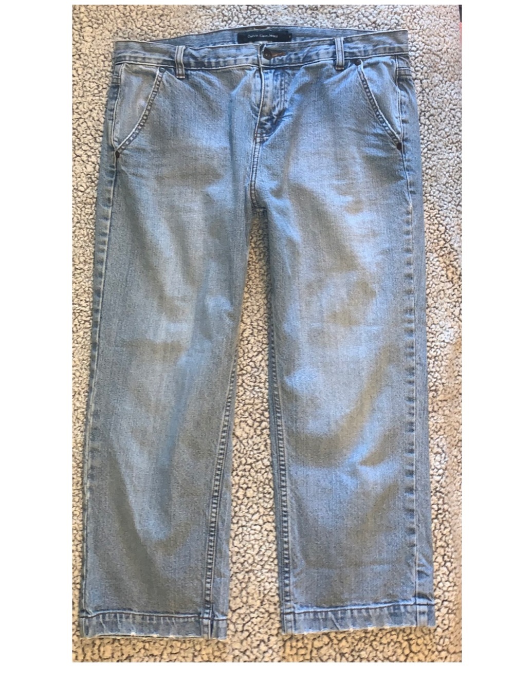 Vintage Calvin Klein Boyfriend style Cropped Light wash Jeans Women’s size 10